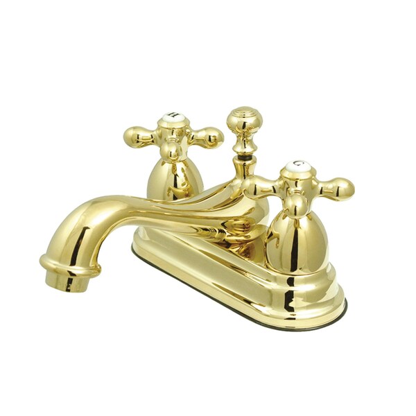 KS3602AX 4" Centerset Bathroom Faucet, Polished Brass